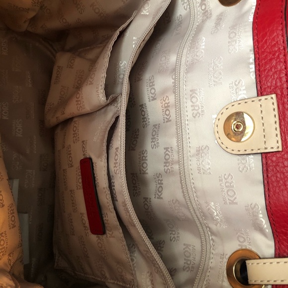 Mk red leather bag - Picture 4 of 5